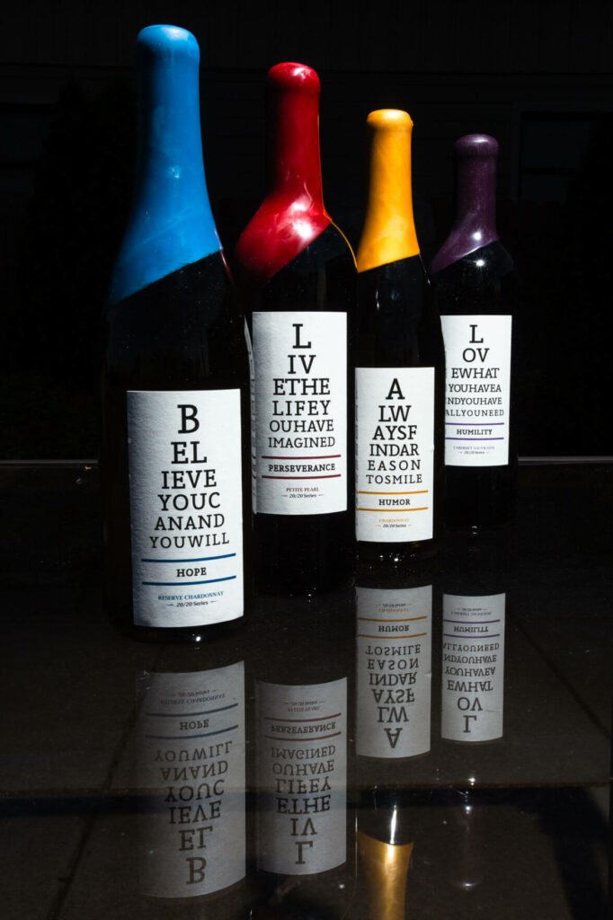 wine from the liquid art winery and estate